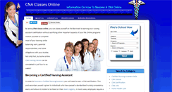 Desktop Screenshot of cnaclasses-online.net
